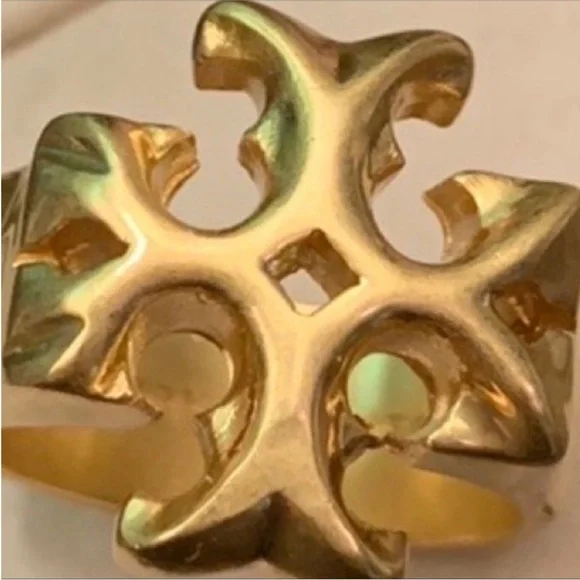 Tory Burch gold Roxanne logo Ring - Picture 5 of 8